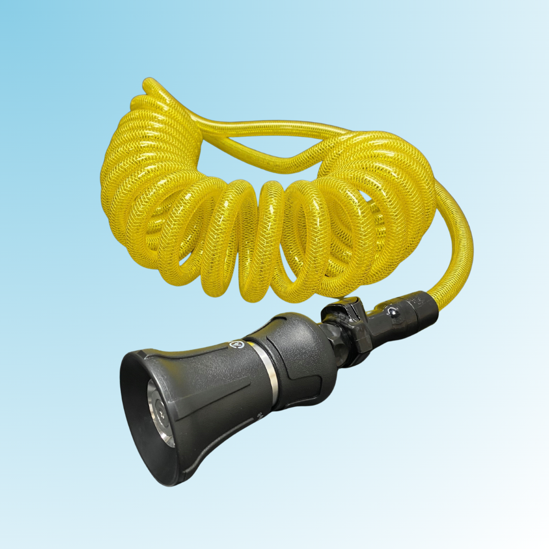 Washdown Hose Assembly, 15' Yellow, DECMHA15Y