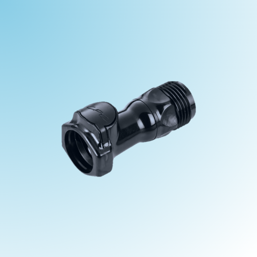 Female Coupler with Male Garden Hose Thread, DECMMGHB