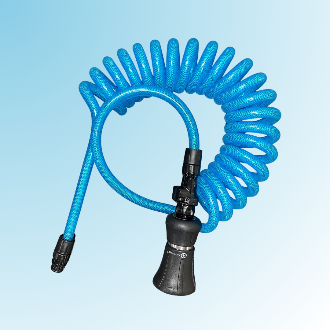 Washdown Hose Assembly, 15' Blue, DECMHA15B